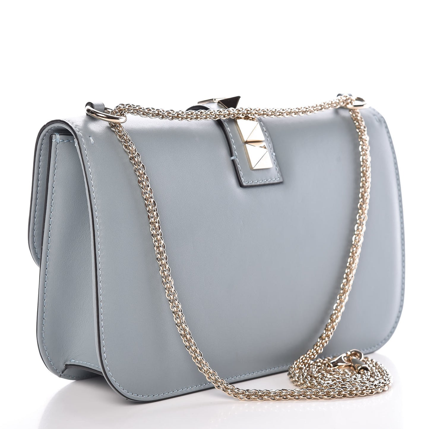 Vitello Medium Glam Lock Rockstud Flap Nube
