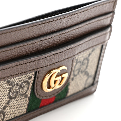 Gucci GG Supreme Monogram Ophidia Card Holder Brown 7 of 9