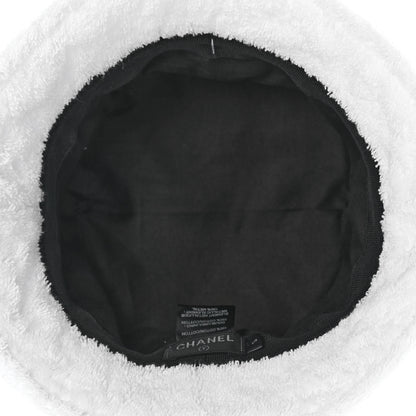 Chanel Terry Cloth CC Bucket Hat S White 7 of 8
