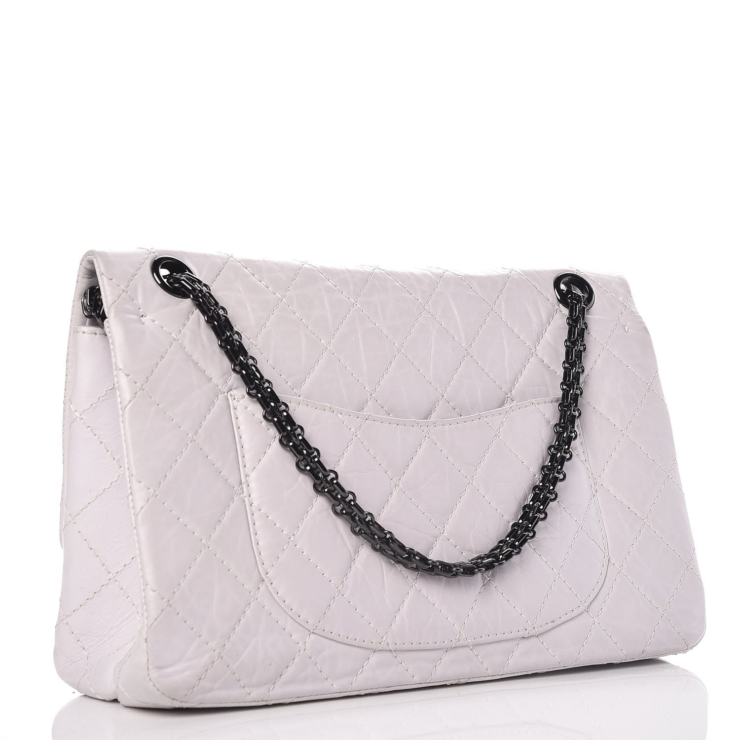 Chanel Aged Calfskin 2.55 Reissue 226 Flap White 3 of 9