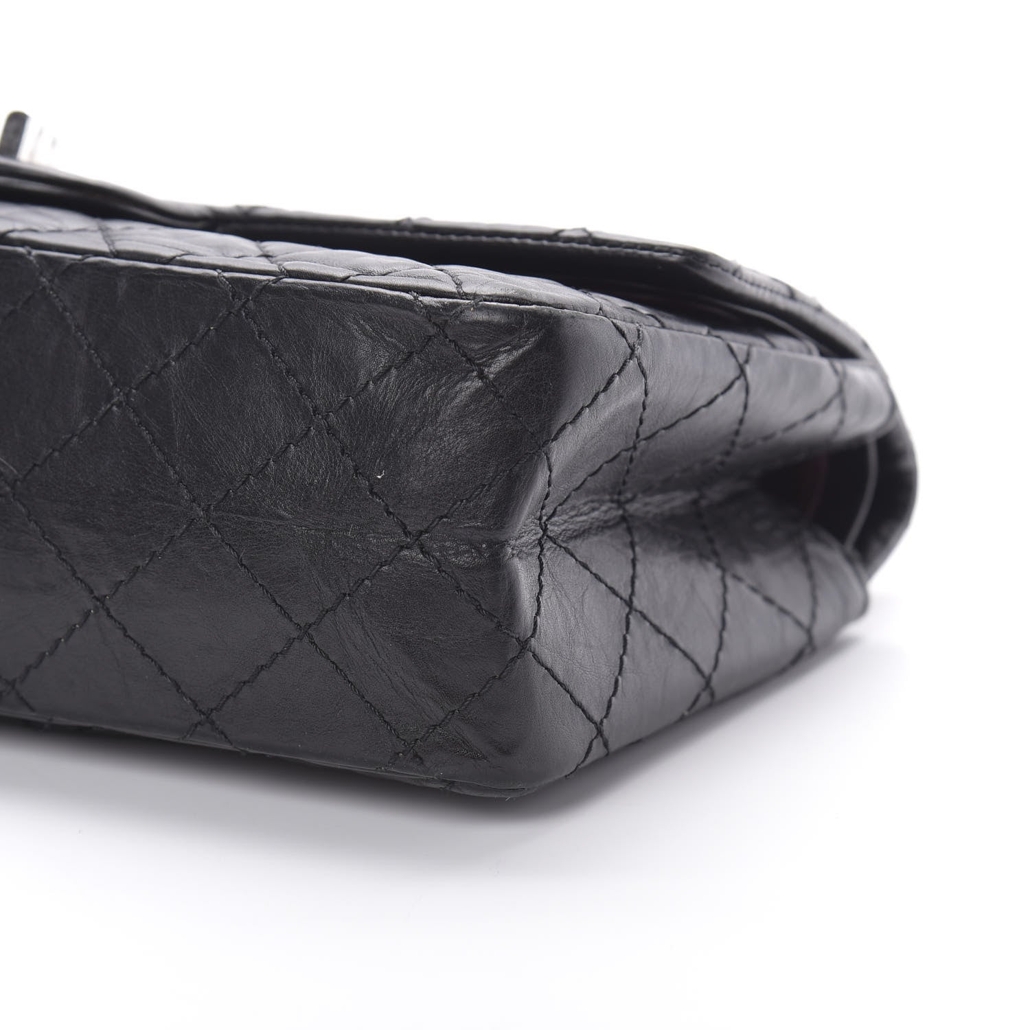 Chanel Aged Calfskin Quilted 2.55 Reissue 225 Flap Black 10 of 15