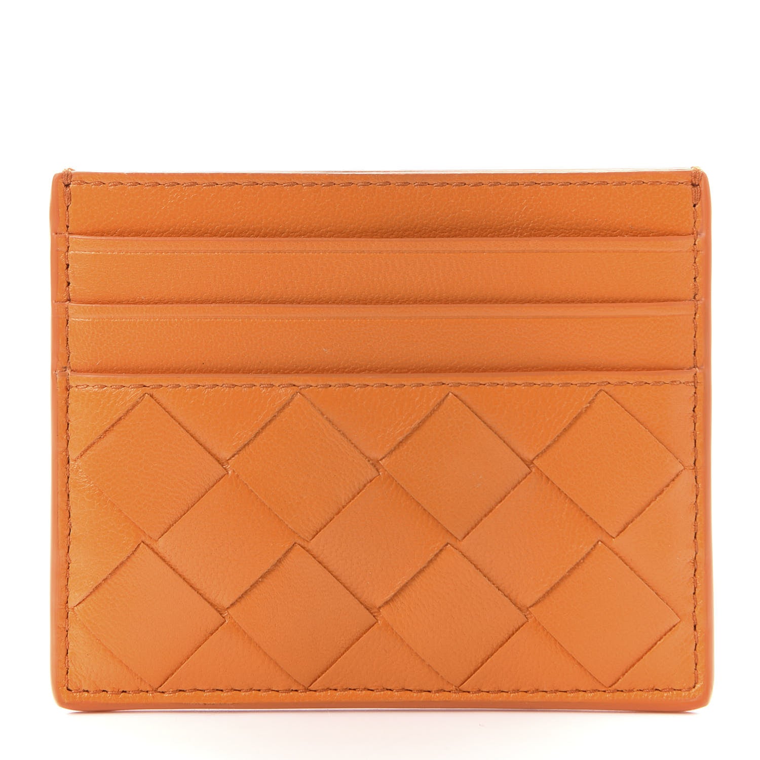 Bottega Veneta Nappa Intrecciato Card Holder Light Orange 1 of 7