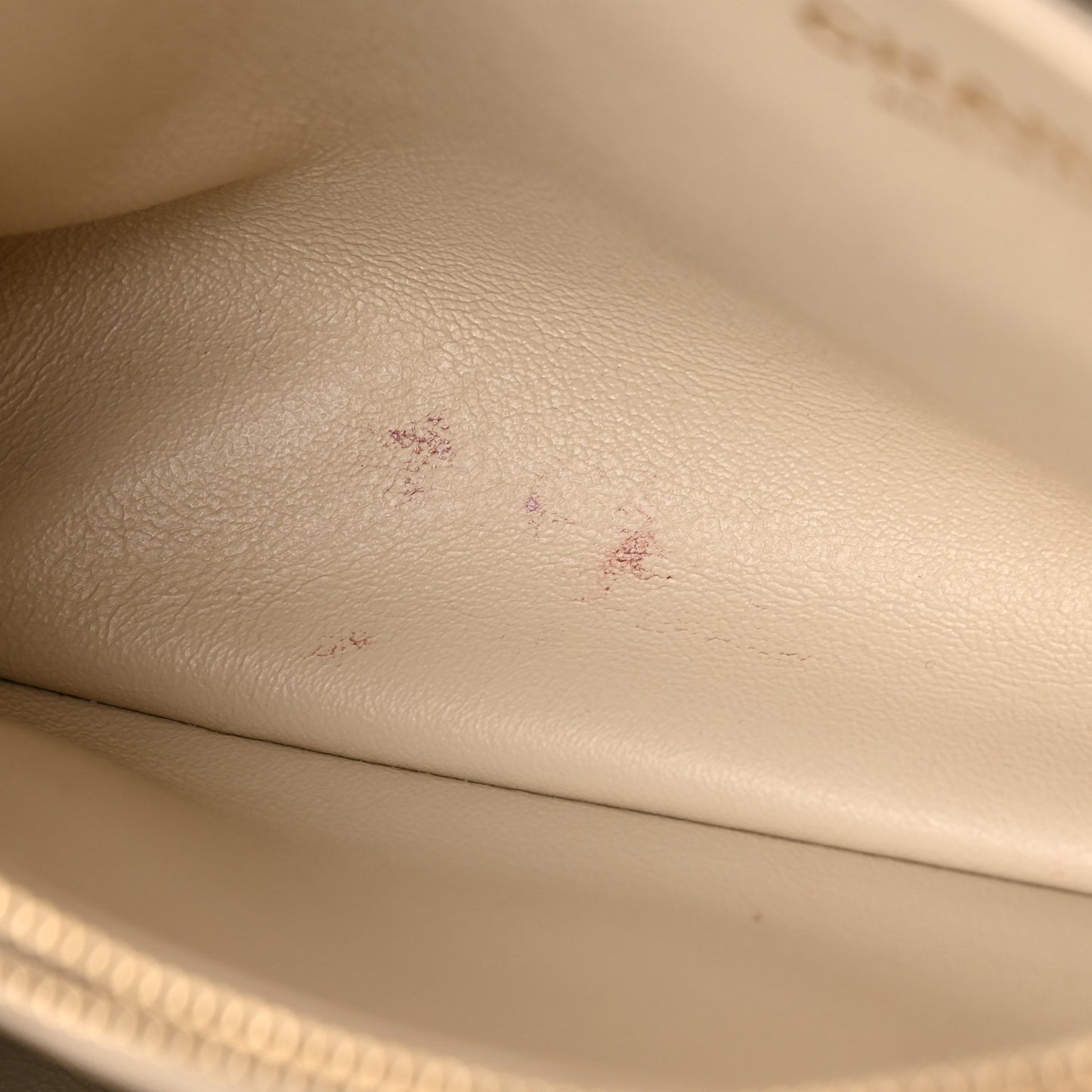Caviar Lizard Chevron Quilted Small Coco Handle Flap Ivory