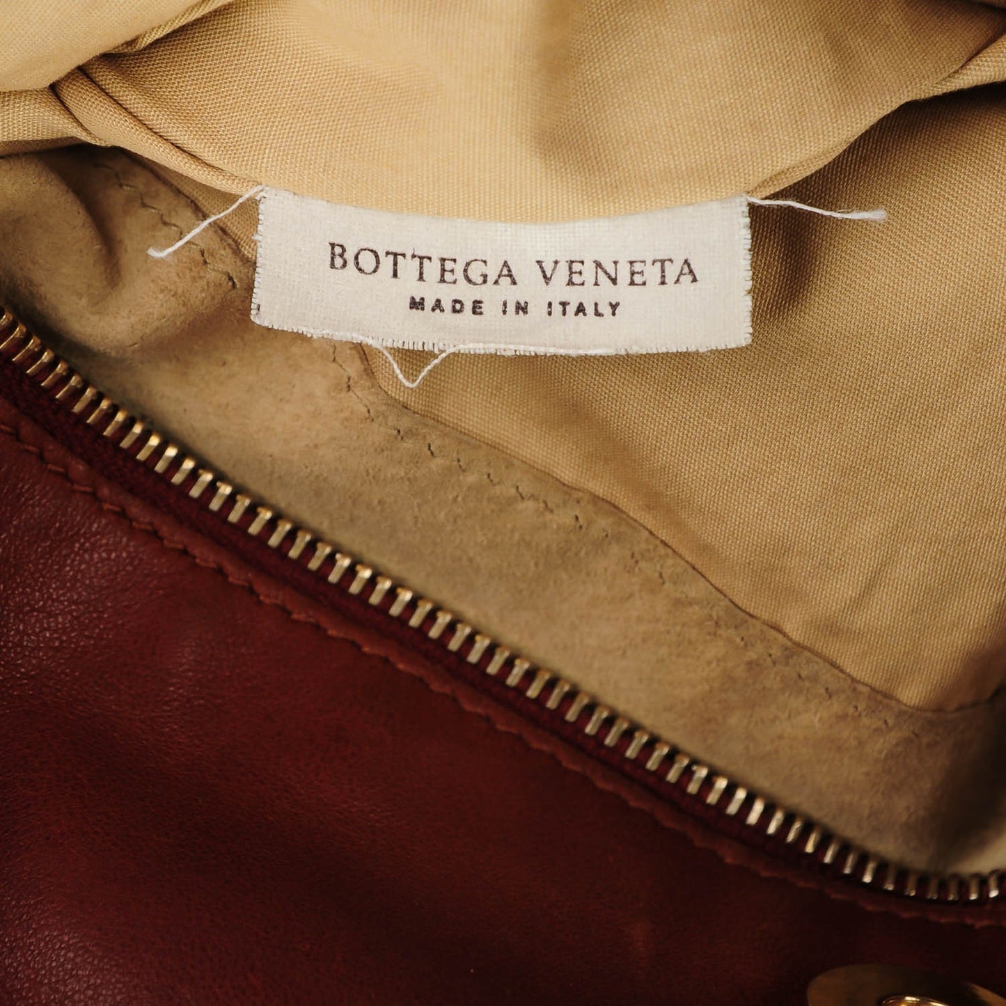 Nappa Intrecciato Shoulder Bag Tea