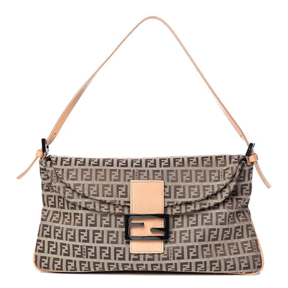 Fendi Zucchino Baguette Beige 1 of 19