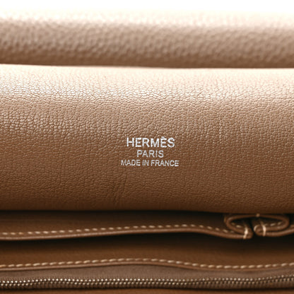 Hermes Taurillon Clemence Jypsiere 34 Etoupe 6 of 8