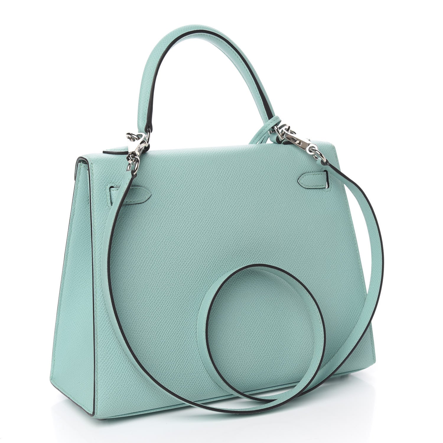 Hermes Epsom Kelly Sellier 25 Bleu Atoll 4 of 12