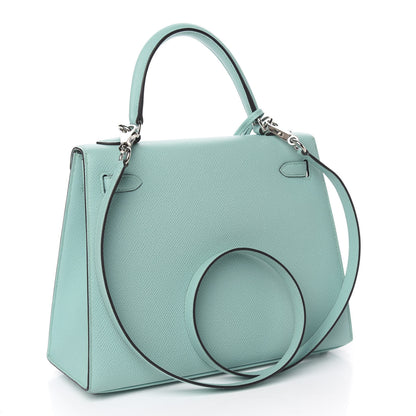 Hermes Epsom Kelly Sellier 25 Bleu Atoll 4 of 12