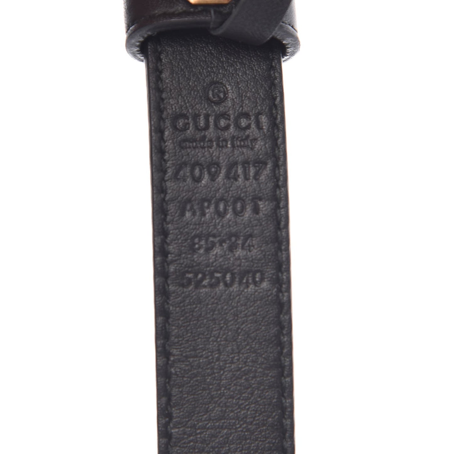 Calfskin Double G 20mm Belt 85 34 Black