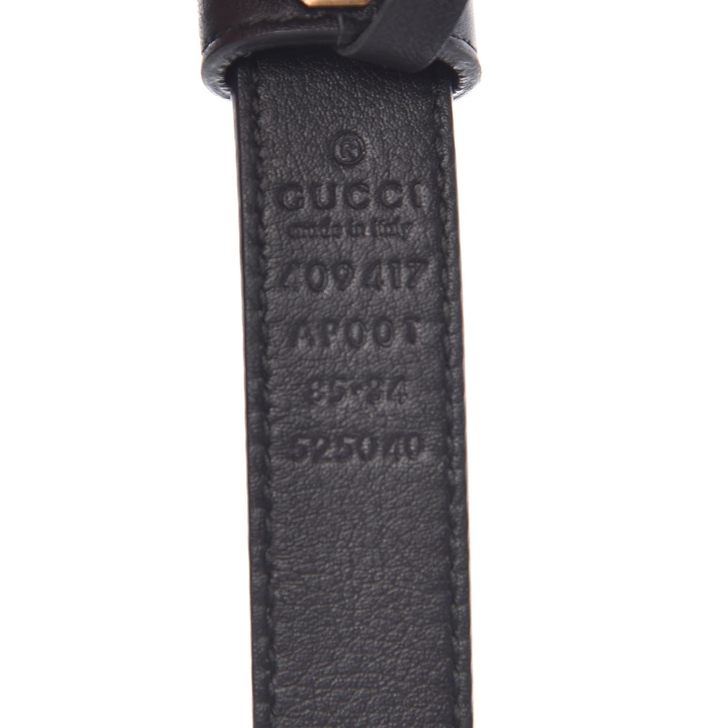 Gucci Calfskin Double G 20mm Belt 85 34 Black 4 of 6