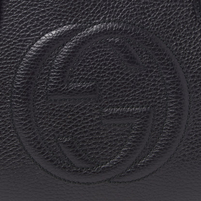 Gucci Pebbled Calfskin Medium Soho Top Handle Satchel Black 7 of 10