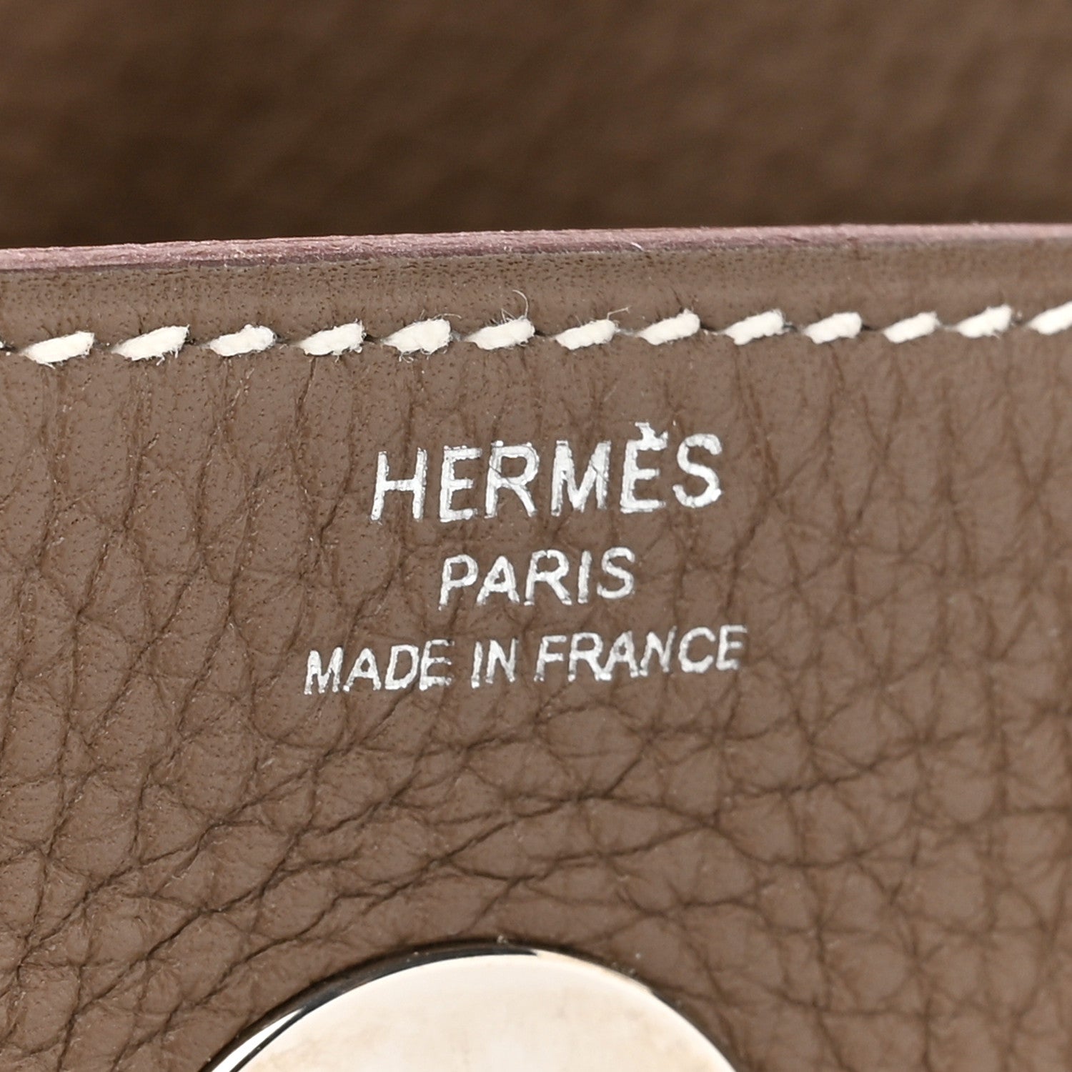 Hermes Taurillon Clemence Lindy 26 Etoupe 6 of 13