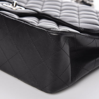 Chanel Lambskin Quilted Jumbo Single Flap Black 9 of 10