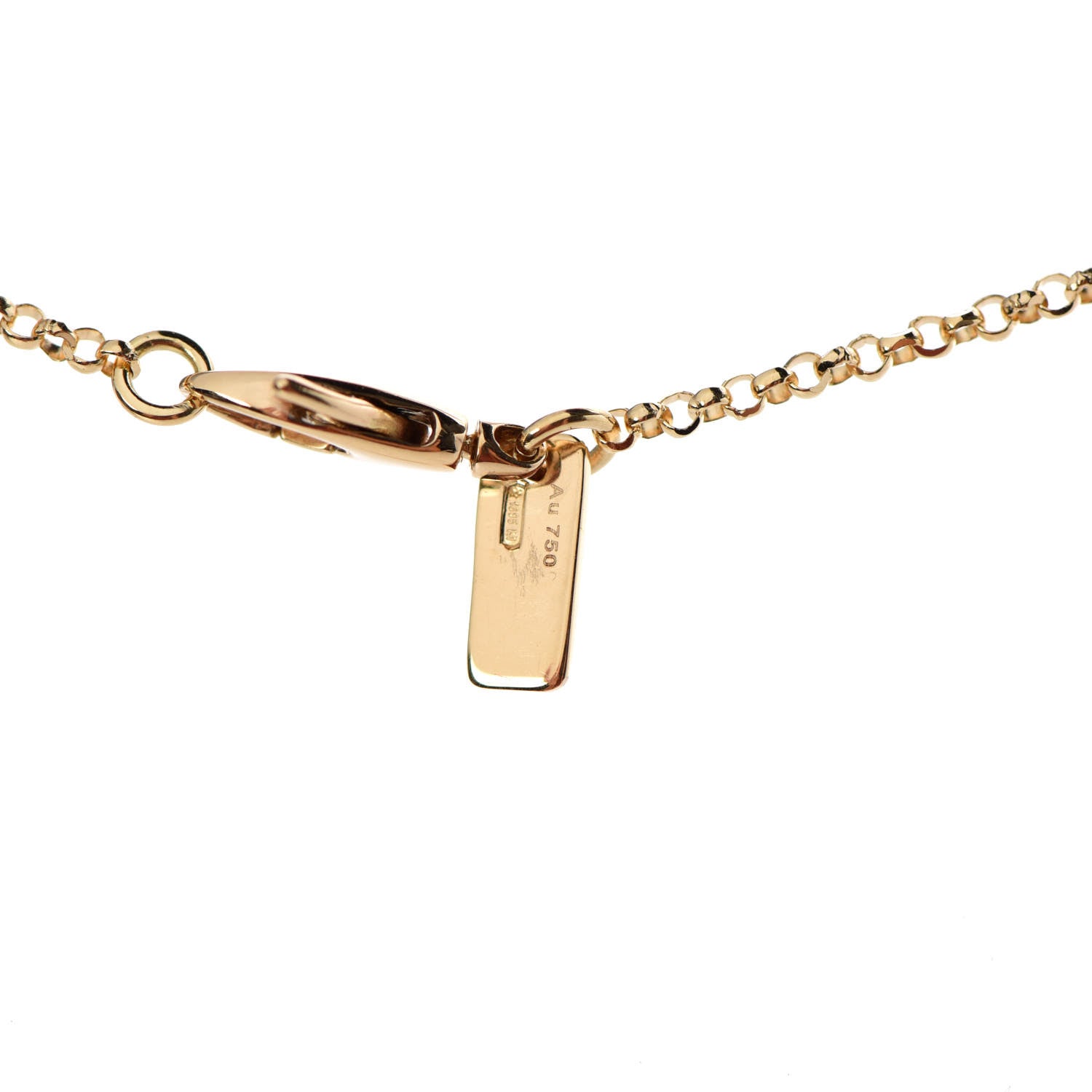 Gucci 18K Yellow Gold Diamantissima Pendant Necklace 5 of 6