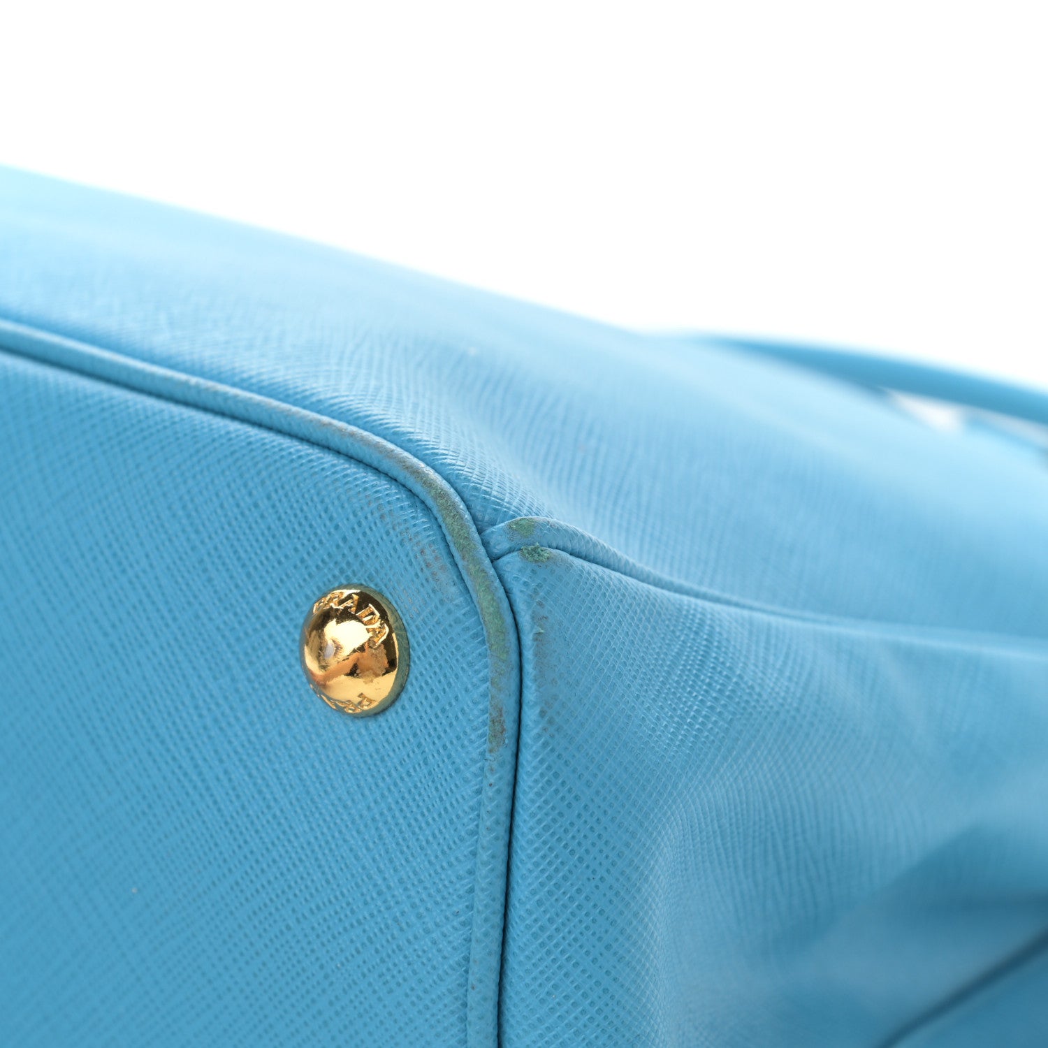 Prada Saffiano Medium Galleria Double Zip Tote Turchese 13 of 15