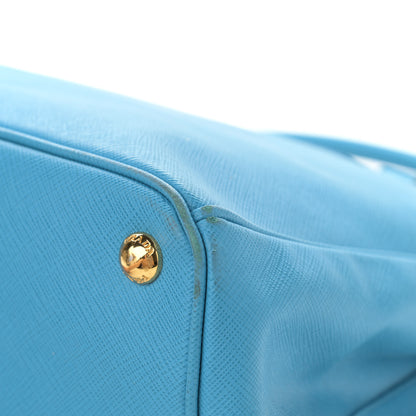 Prada Saffiano Medium Galleria Double Zip Tote Turchese 13 of 15