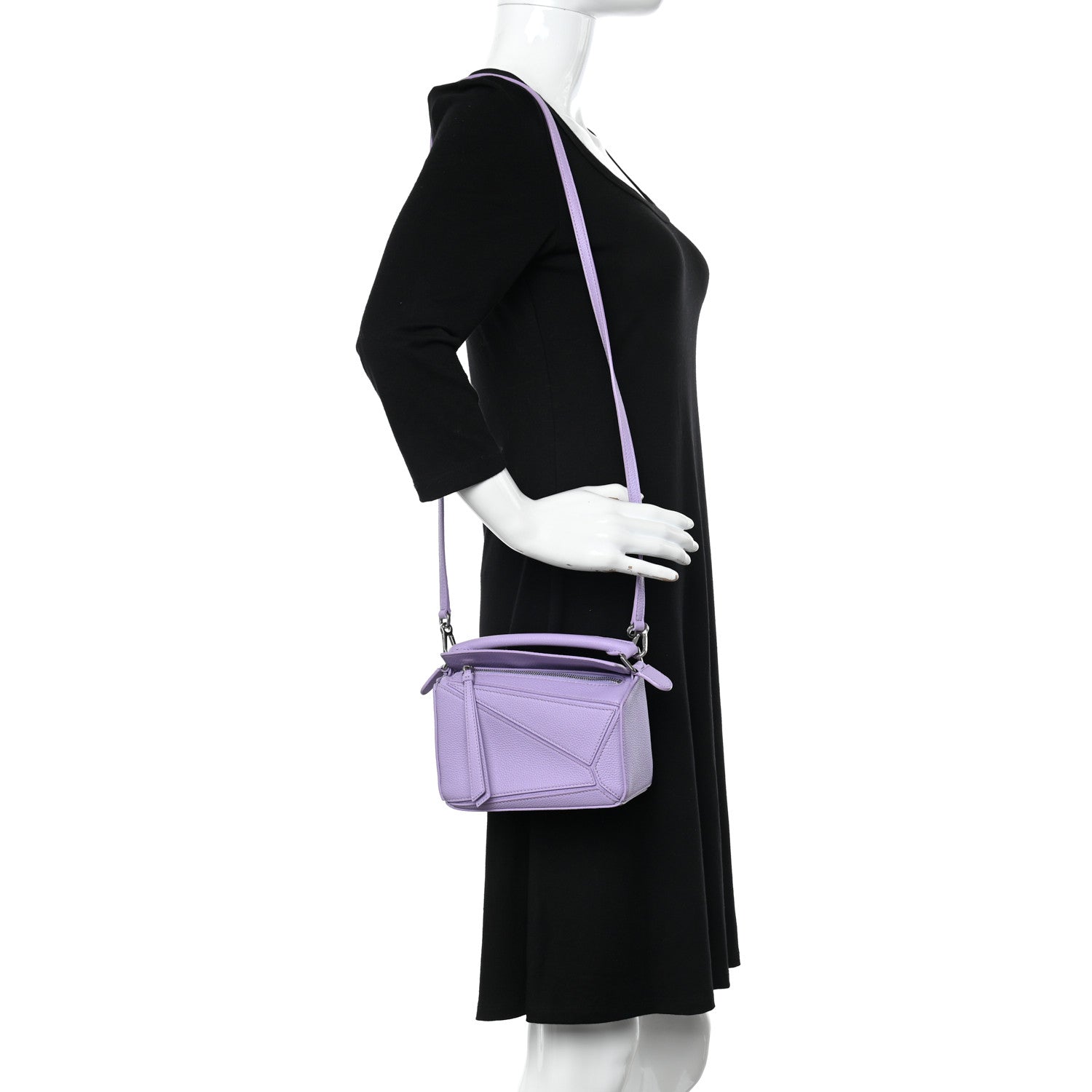 Loewe Calfskin Mini Puzzle Bag Light Mauve 2 of 11