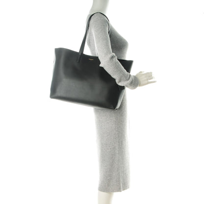Saint Laurent Calfskin Large Shopping Tote Black 2 of 9
