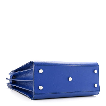 Saint Laurent Grained Calfskin Baby Sac De Jour Royal Blue 4 of 13