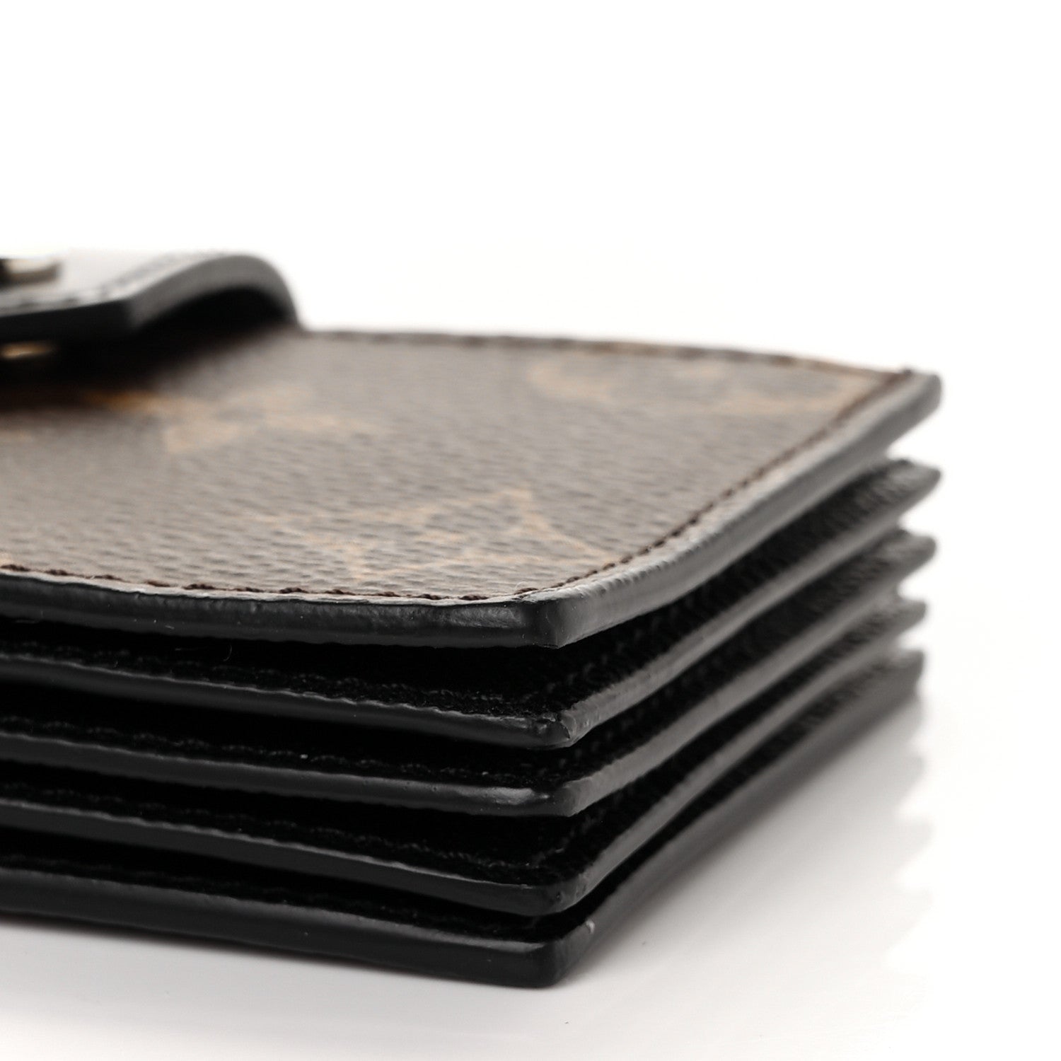 Louis Vuitton Monogram Gusset Card Holder Black 8 of 8