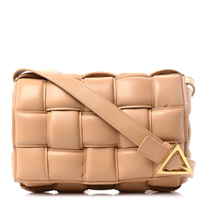 Bottega Veneta Nappa Maxi Intreccio Padded Cassette Crossbody Bag Almond 1 of 10