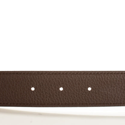 Hermes Box Togo 32mm Belt Strap 95 Black Chocolate 2 of 5