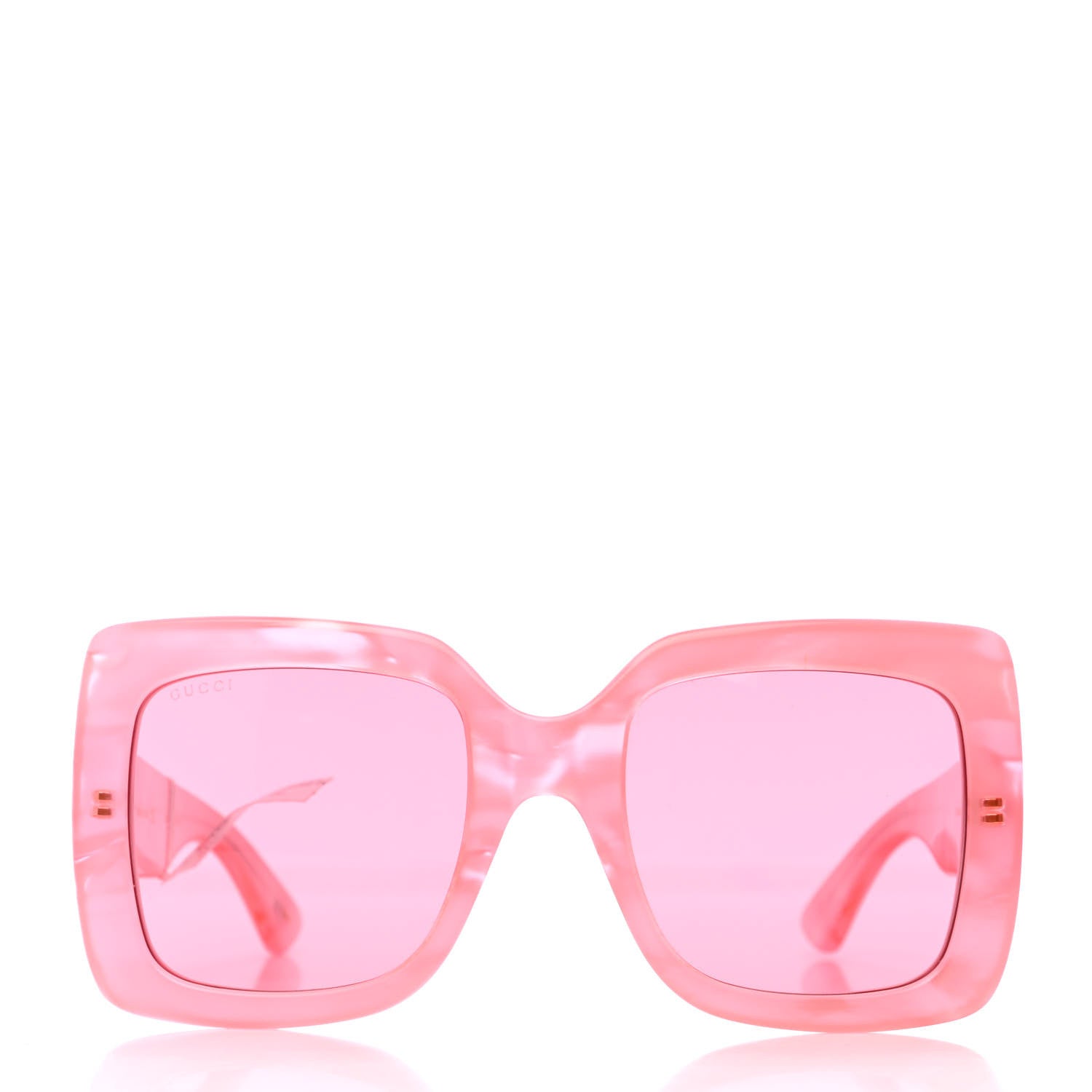 Gucci Square Frame GG0083S Sunglasses Pink 2 of 4