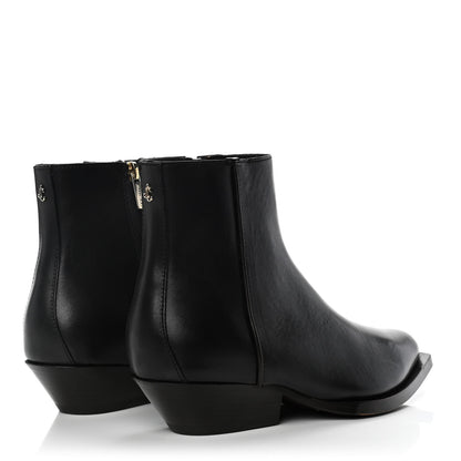 Jimmy Choo Calfskin Jun Ankle Boots 37 Black 4 of 8