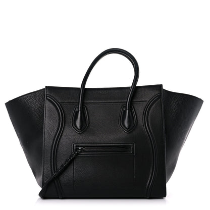 Celine Grained Calfskin Medium Phantom Luggage Black 1 of 16