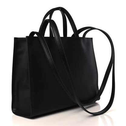 Telfar Vegan Leather Medium Shopping Bag Black 3 of 9