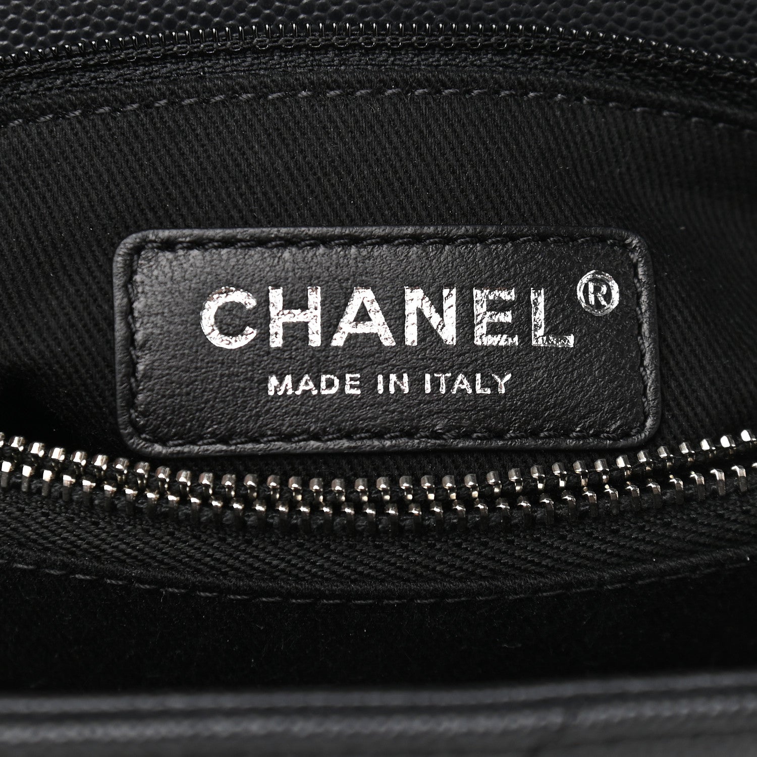 Chanel Caviar Chevron Quilted Small Coco Handle Flap Dark Grey 5 of 9