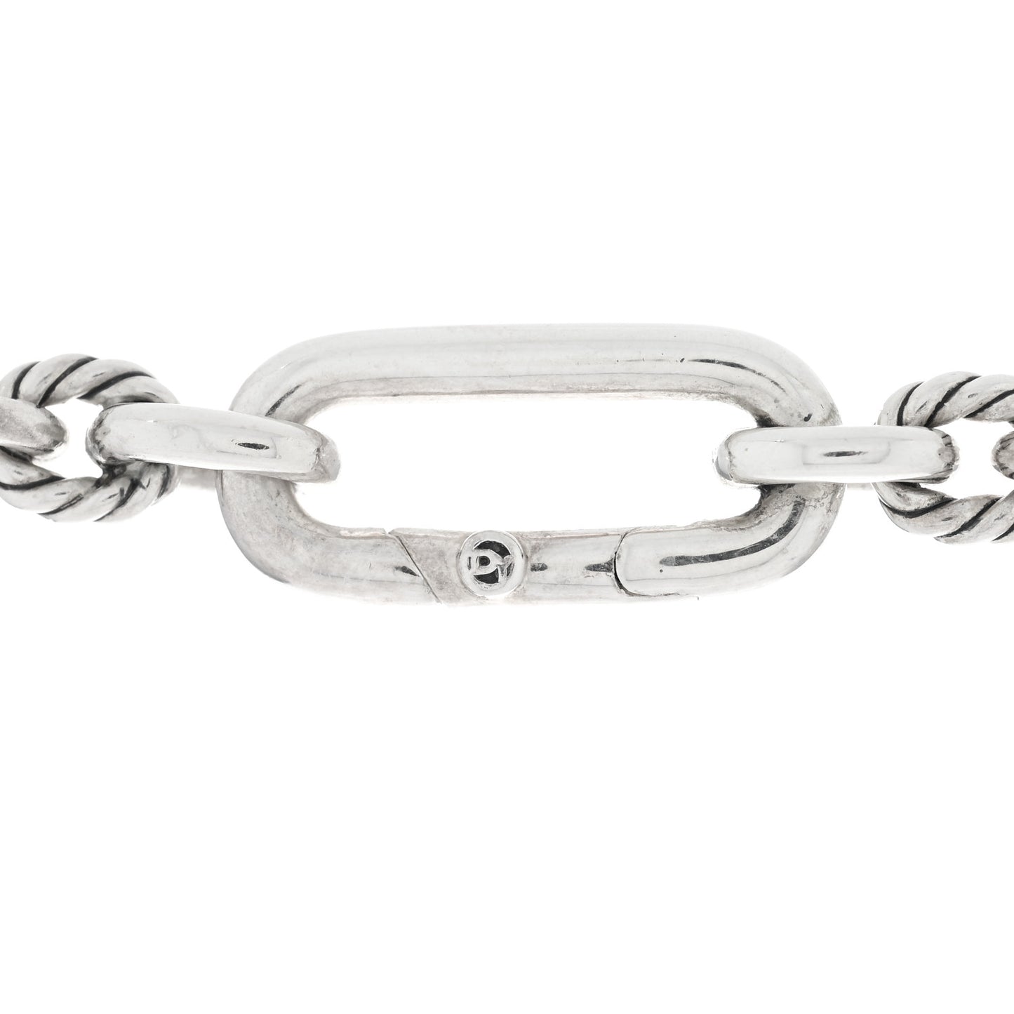 Sterling Silver Diamond Small Lexington Chain Necklace
