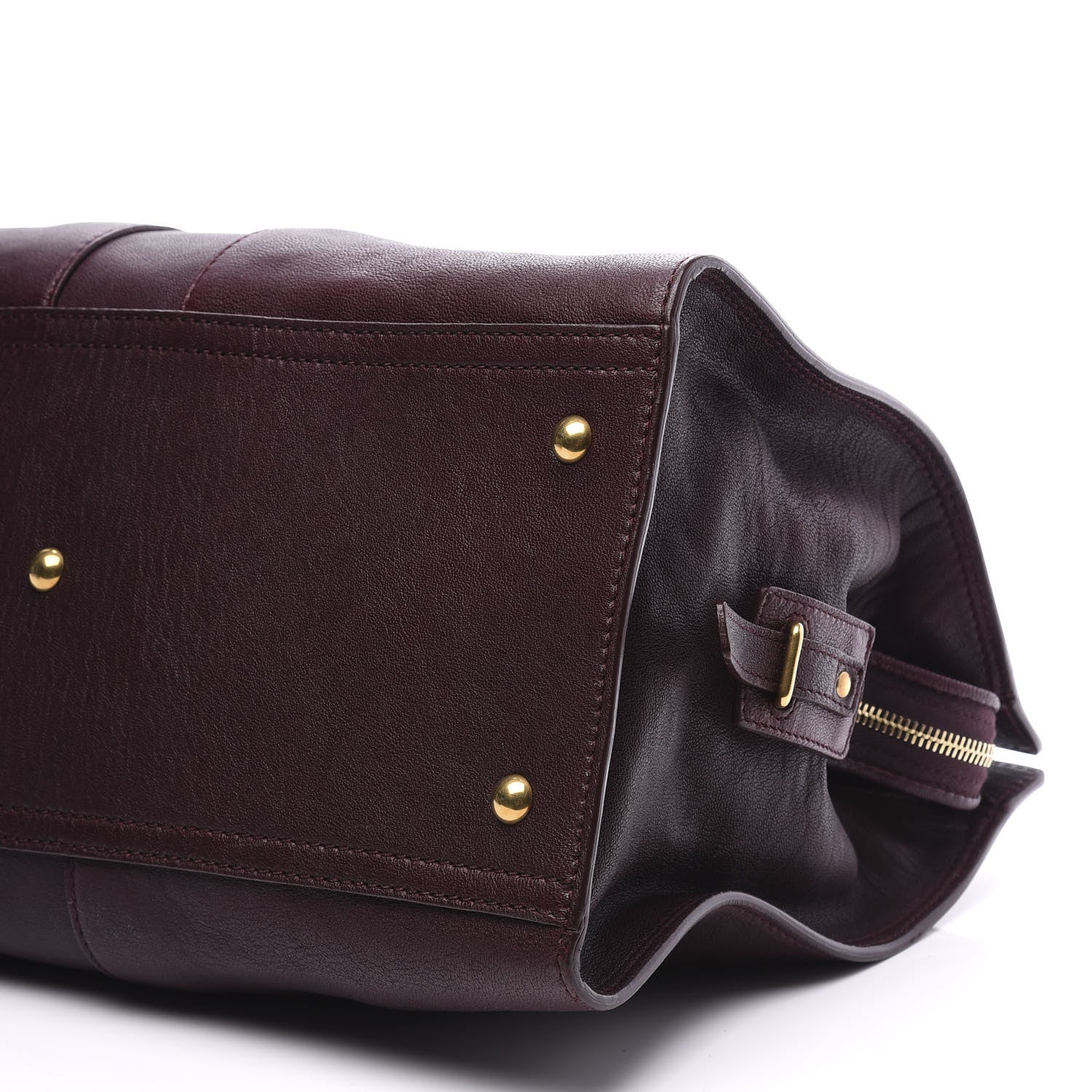 Saint Laurent Sheepskin Medium Cabas ChYc Plum 8 of 9