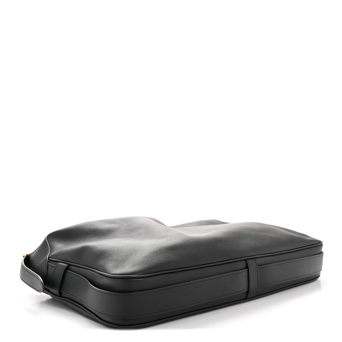 Supple Calfskin Large Romy Shoulder Bag Black