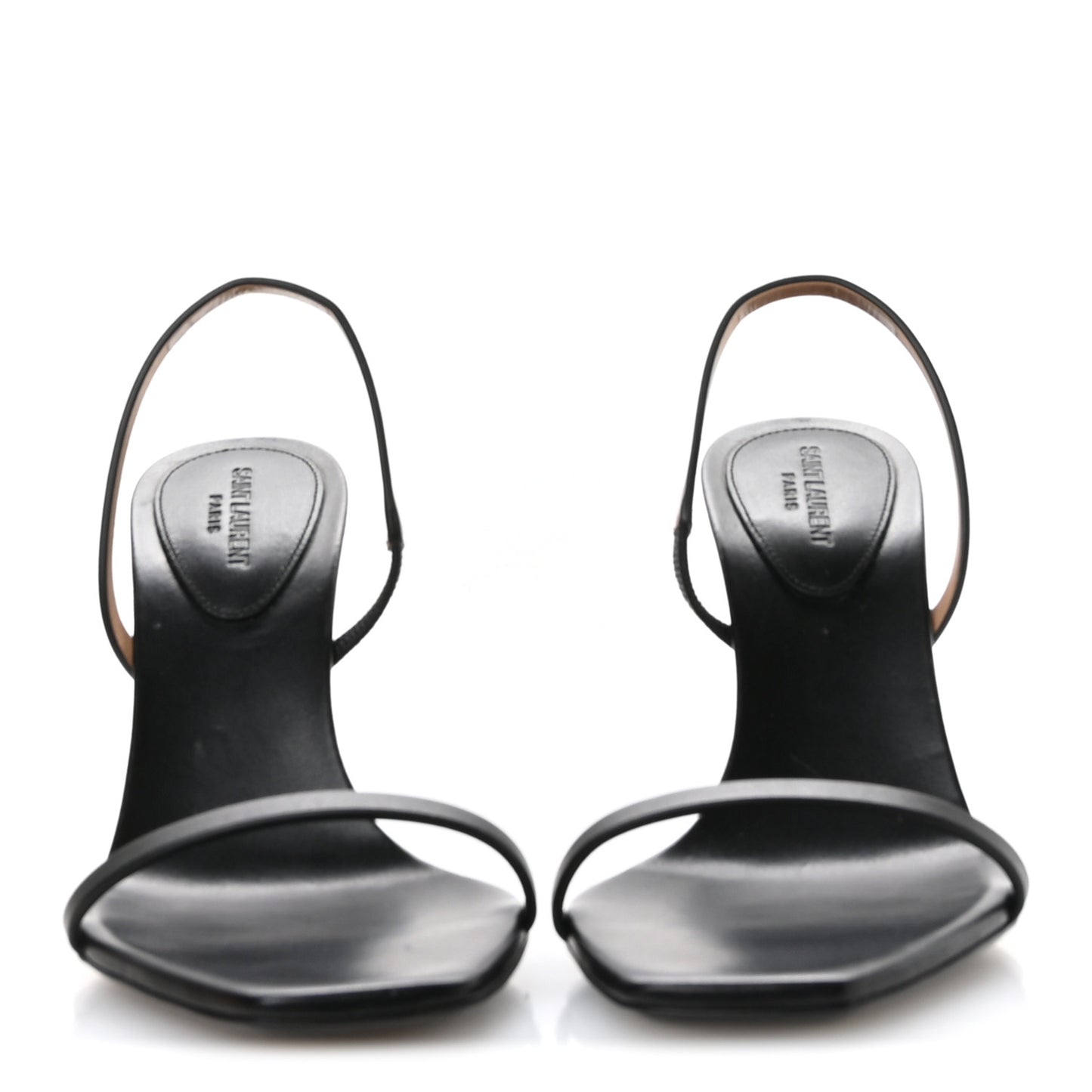 Calfskin Cassandra 85 Sandals 37.5 Black Gold Brown