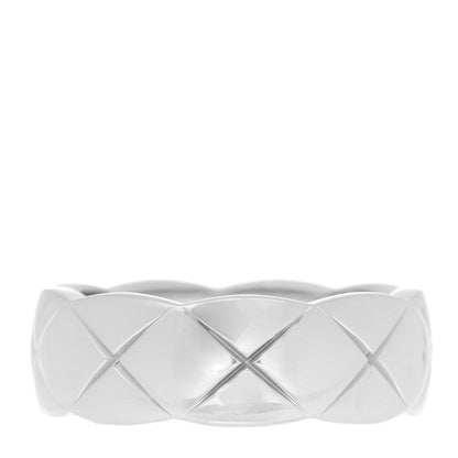 Chanel 18K White Gold Small Coco Crush Ring 51 5.75 1 of 5
