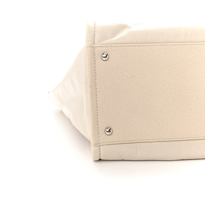Chanel Glazed Calfskin Medium Deauville Tote Ivory 10 of 13