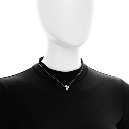 Tiffany Platinum Diamond Paper Flowers Pave Pendant Necklace 2 of 6