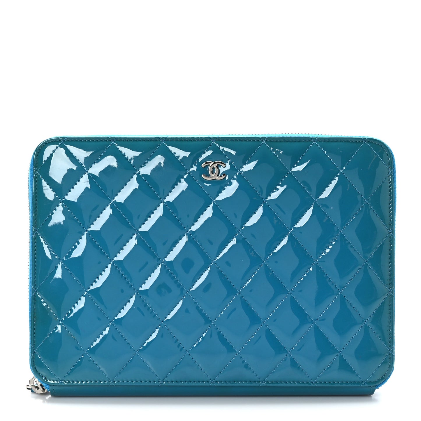 Patent Quilted Travel Case Blue