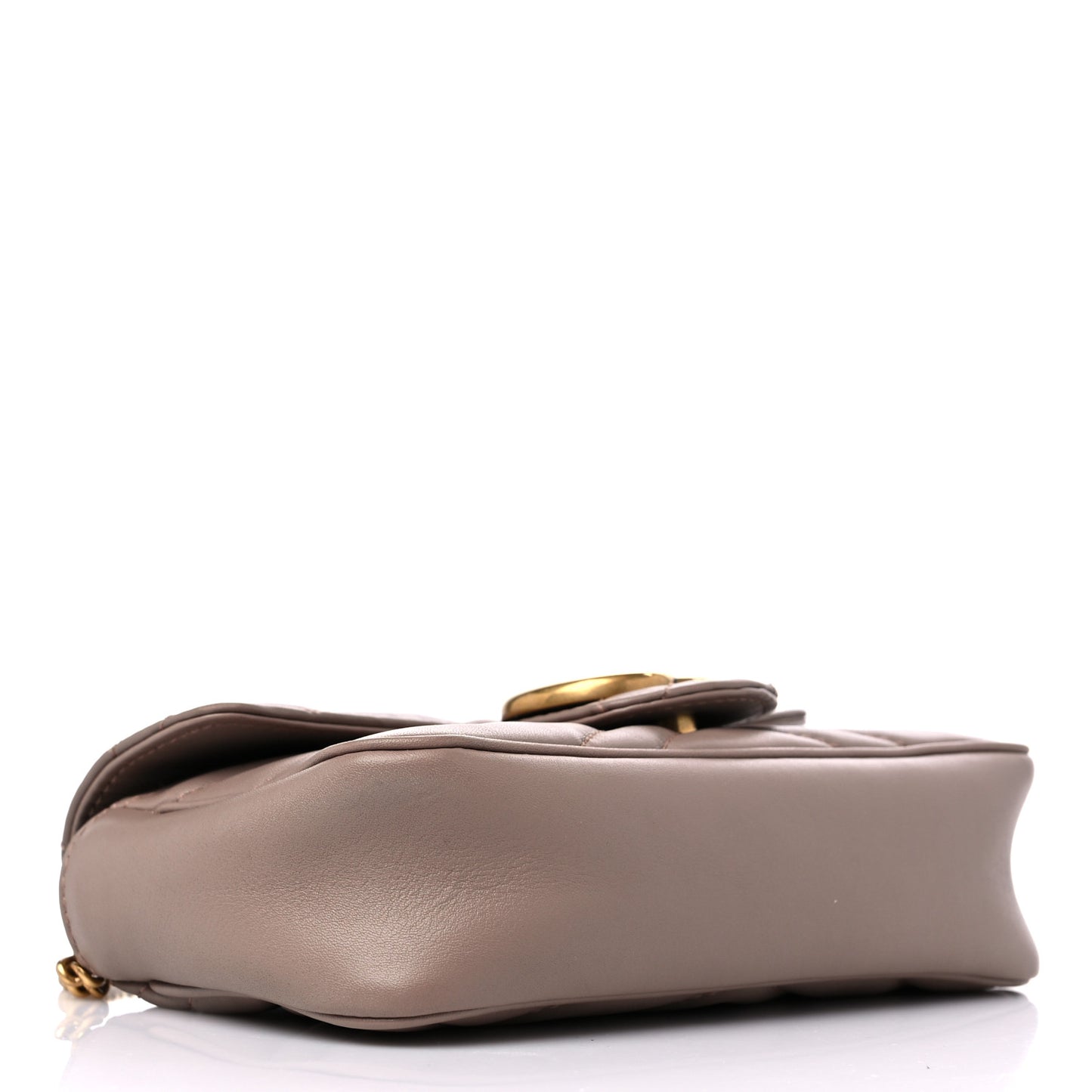 Calfskin Matelasse Super Mini GG Marmont Shoulder Bag Porcelain Rose