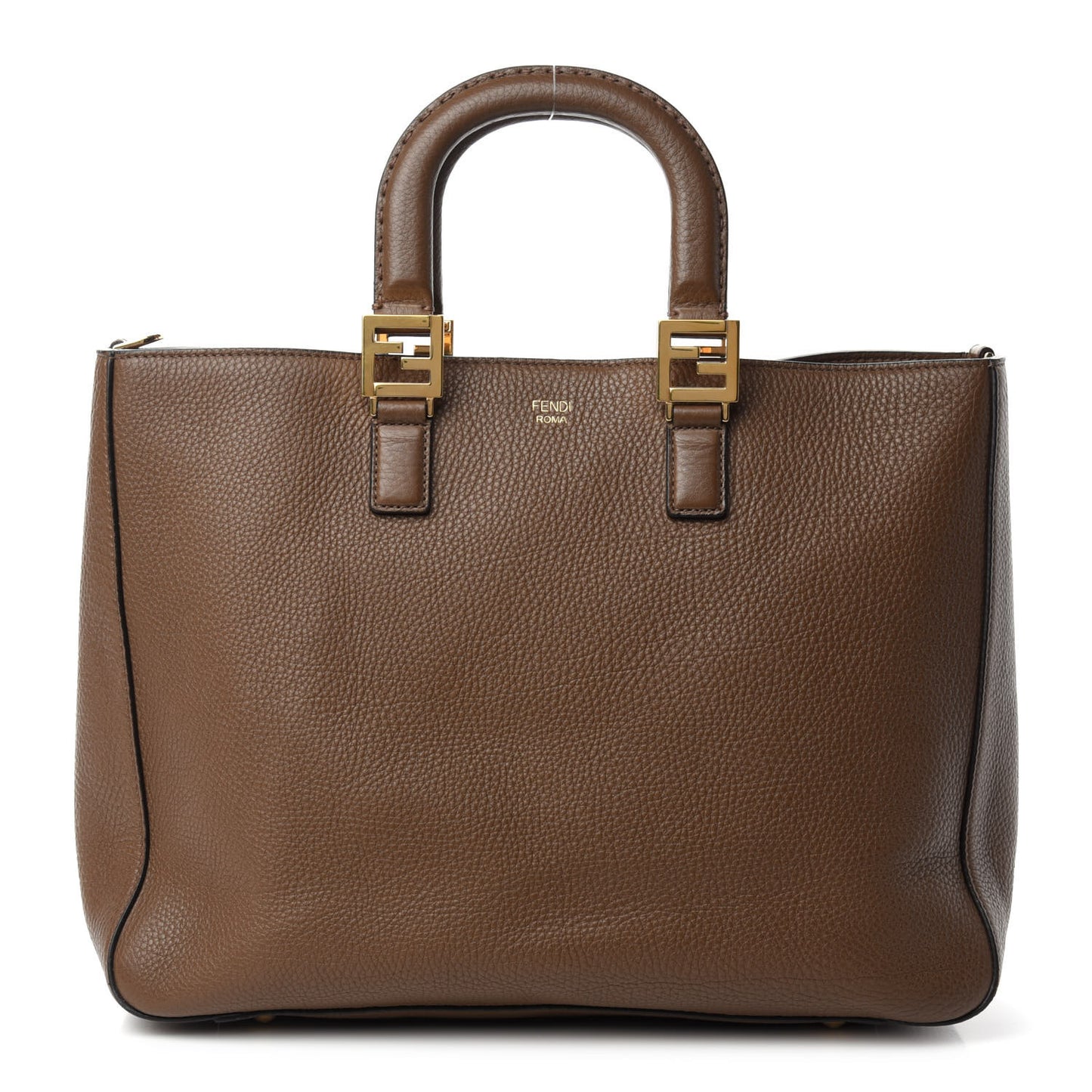 Cuoio Romano Selleria Medium FF Tote Brown