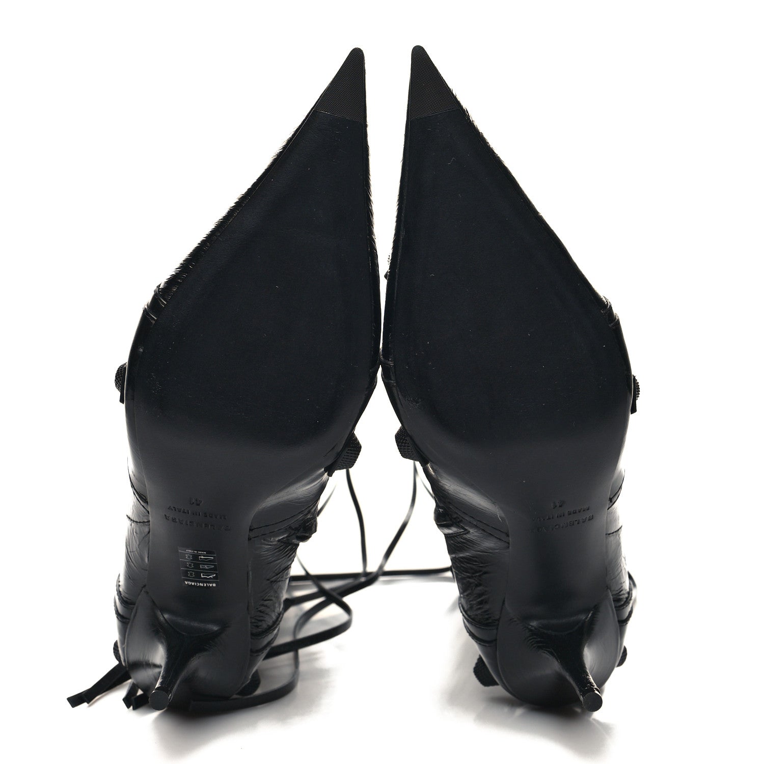 Balenciaga Agneau Arena Cagole 90mm Boots 41 Black 5 of 8