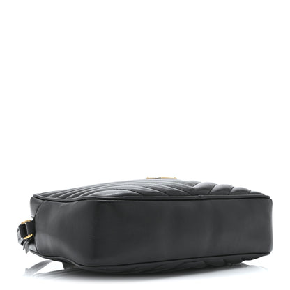 Saint Laurent Calfskin Matelasse Monogram Lou Camera Bag Black 4 of 10