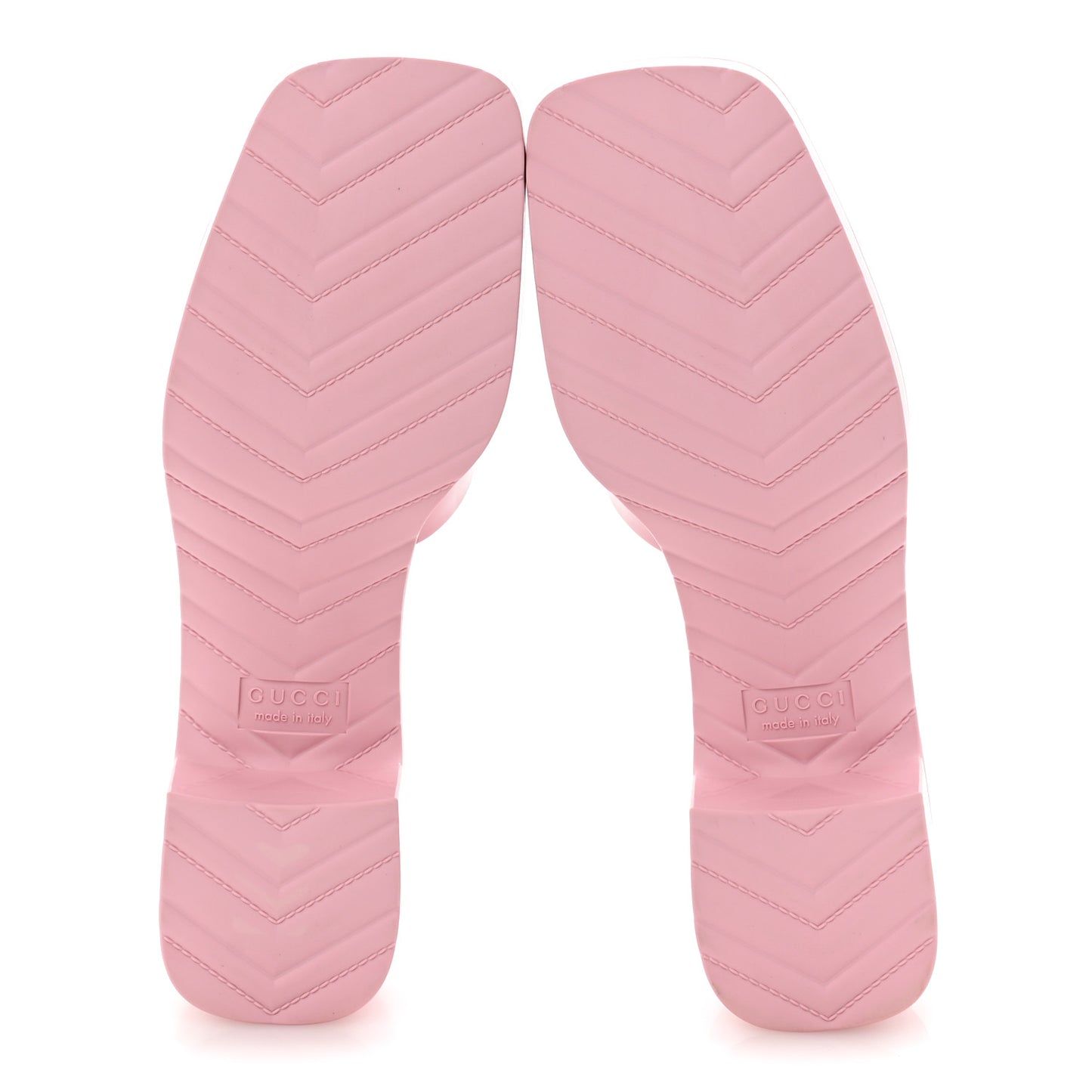 Rubber Gucci Logo Womens Platform 20/60mm Slide Sandals 39 Wild Rose