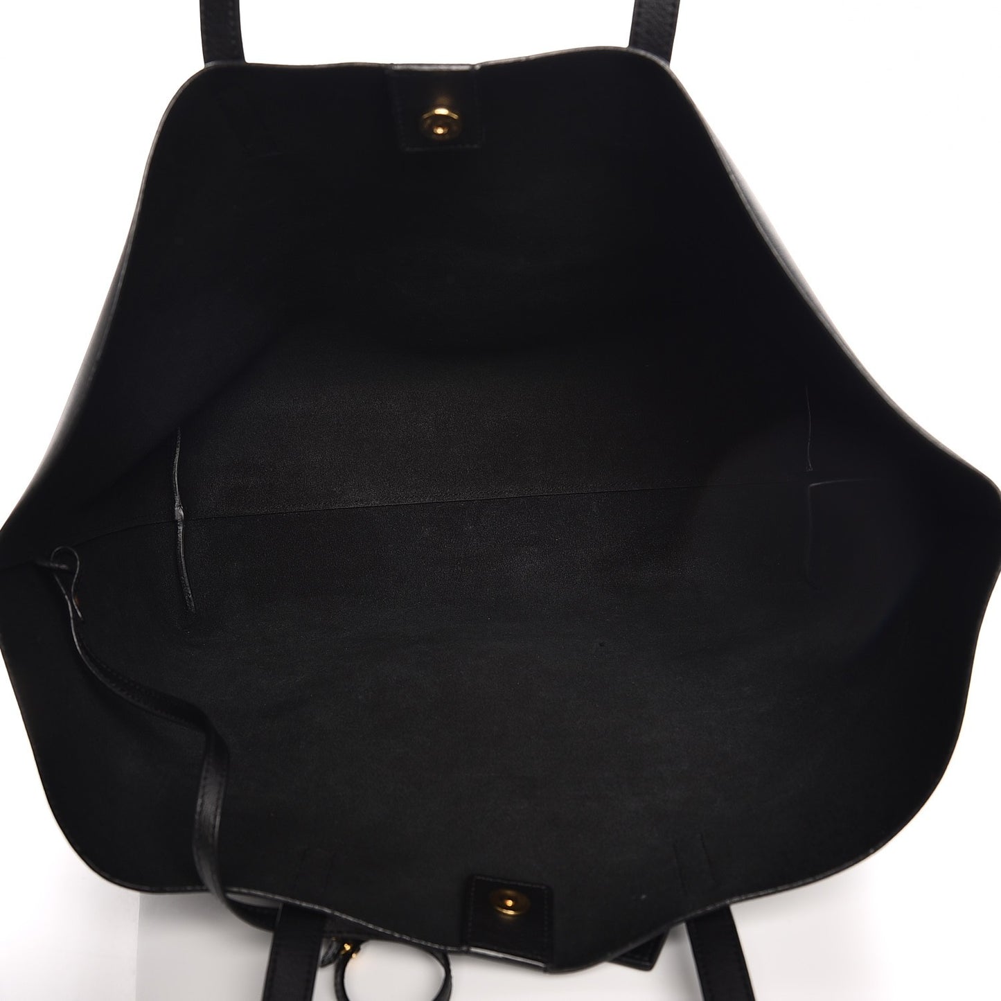 Calfskin Large Shopping Tote Black