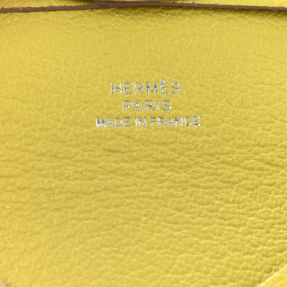 Hermes Chevre Mysore Bastia Coin Purse Lime 6 of 9