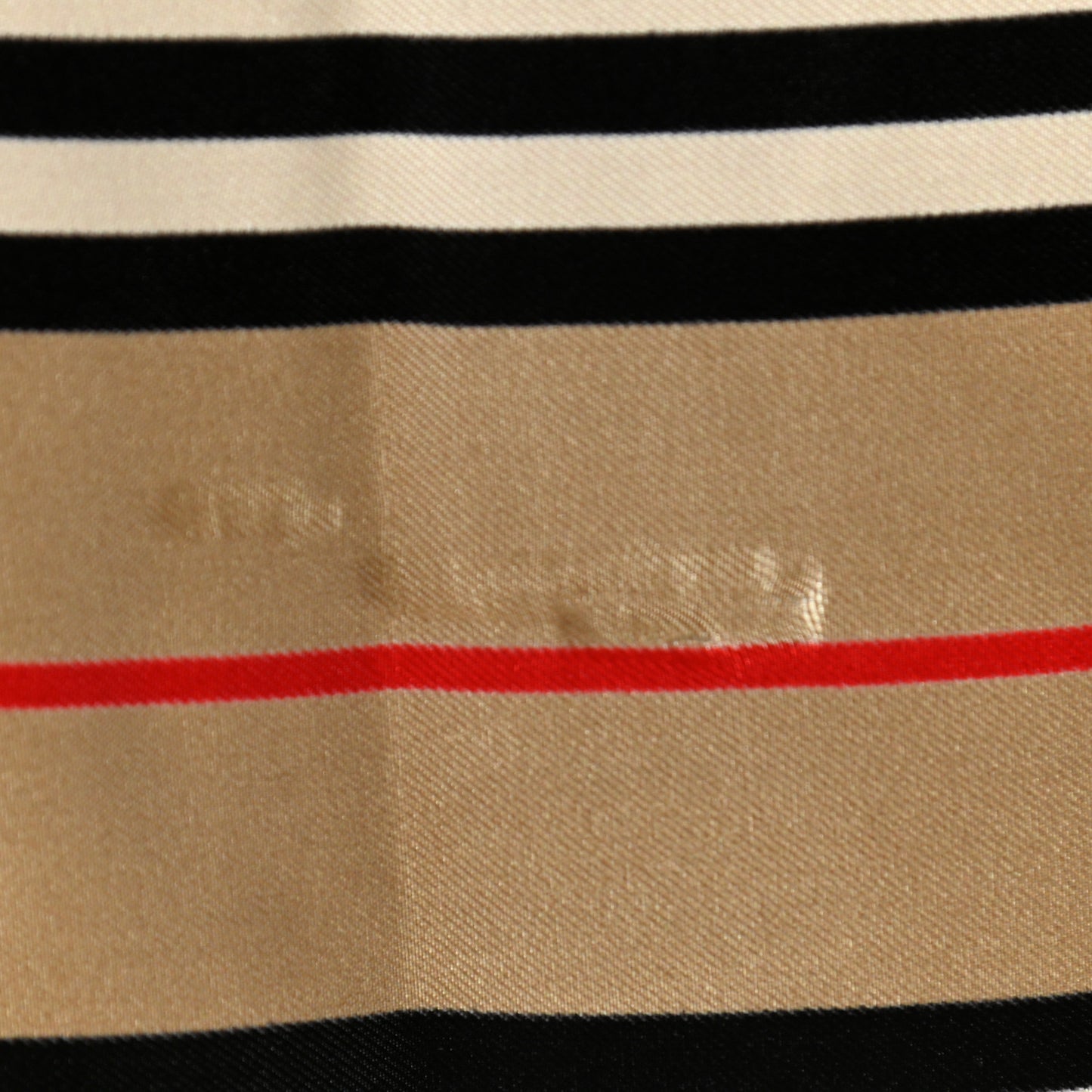 Silk Vintage Check Icon Stripe TB Monogram Print Scarf Archive Beige