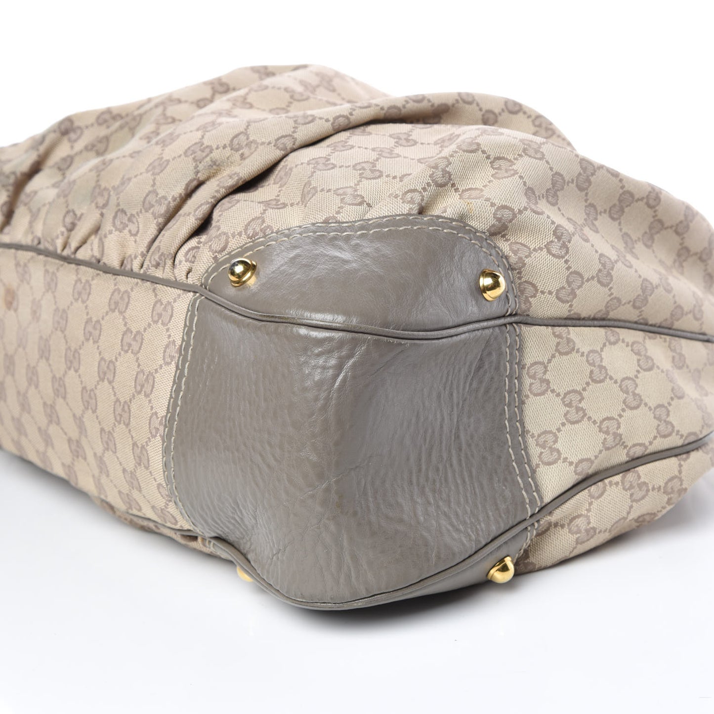 Monogram Large Jockey Hobo Grey