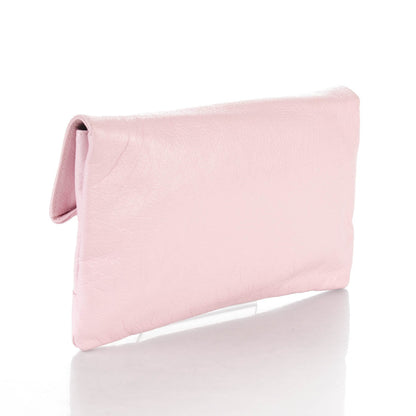 Balenciaga Agneau Giant 12 Gold Hardware Envelope Clutch Rose Poudre 3 of 7