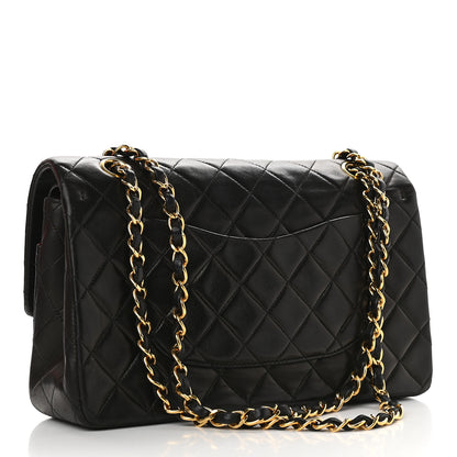 Chanel Lambskin Quilted Medium Double Flap Black 3 of 10